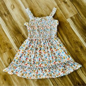 Justify Multicolor Floral Kids Dress with Ruffle Straps